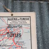 School map Vidal 11 bis Algeria and Tunisia