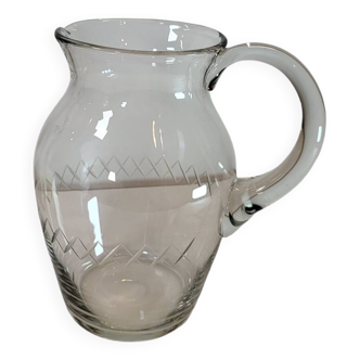 Glass Pitcher Carafe, Water Jug