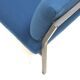 3x Vintage blue armchairs from the 1970s