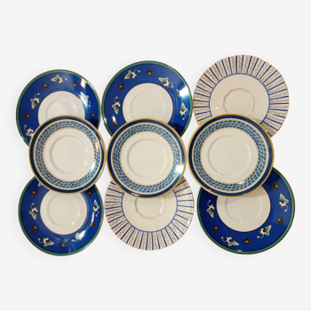 Petites assiettes bleues