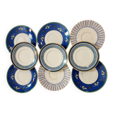 Petites assiettes bleues