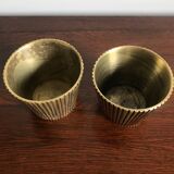 Scandinavian brass vases set, 1950s