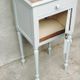 Antique bedside table with marble