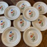 10 assiettes à dessert Saint Amand