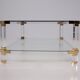 Charles Hollis Jones: Plexiglass & Brass coffee table