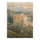 Old painting tableau Vieux Mâs at the Aire Saint-Michel E.Duru 1951