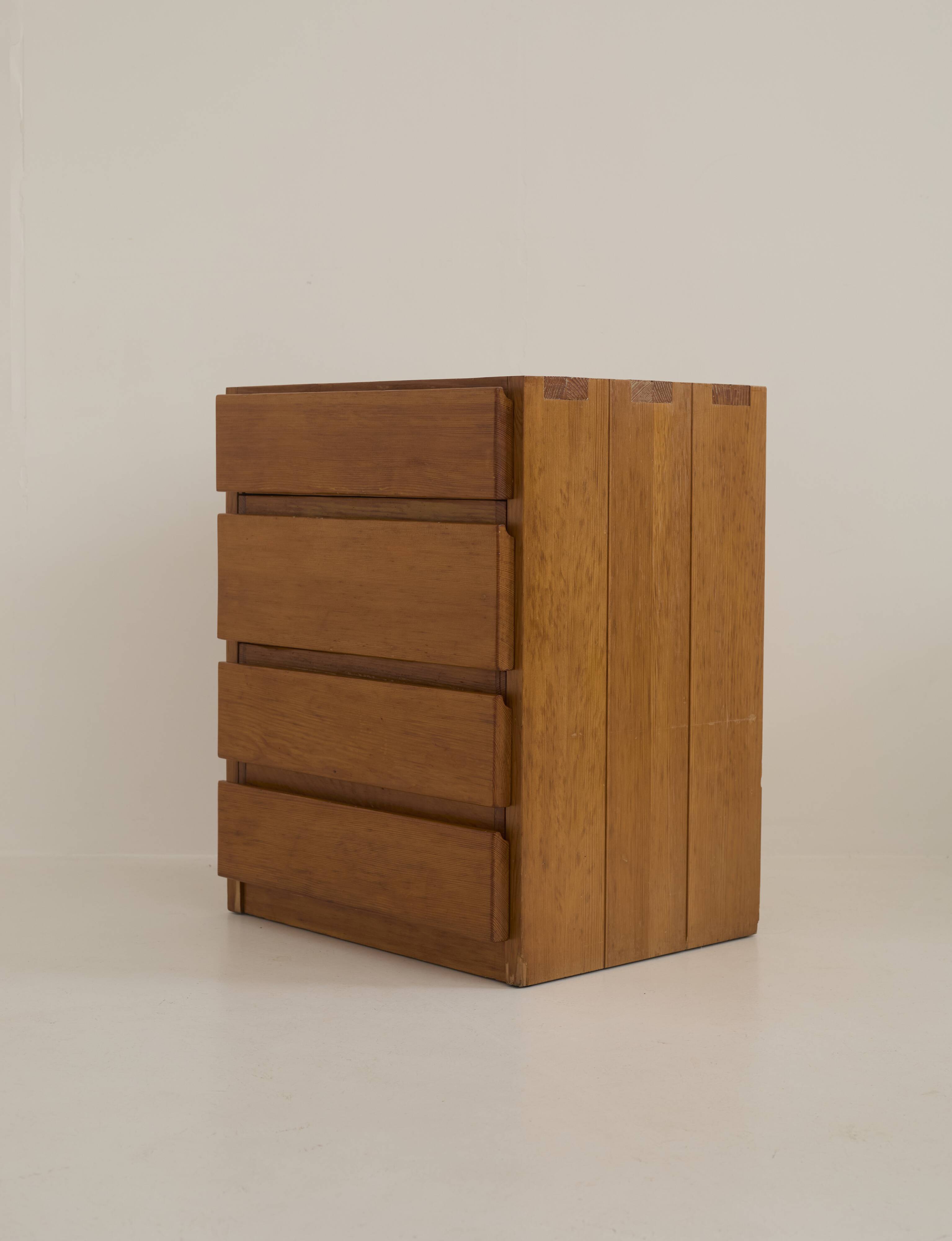 Commode House Regain Collection Savoie in Solid Pine Vintage Circa 1975