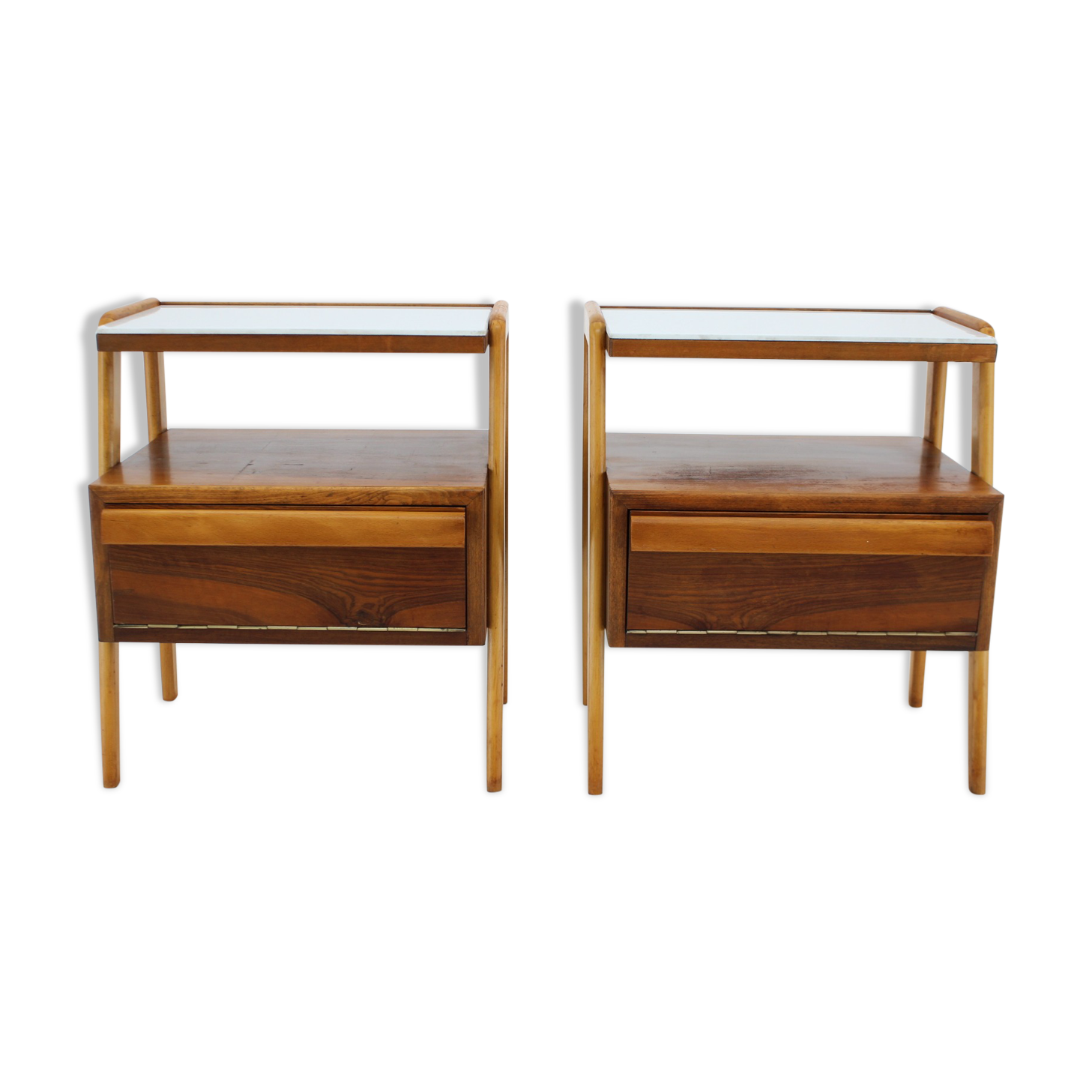 1960s Pair of Bedside Tables by Interier,Czechoslovakia