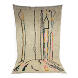 Handmade wool Berber rug 250 x 150