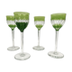 Four glasses with port, crystal. Baccarat?