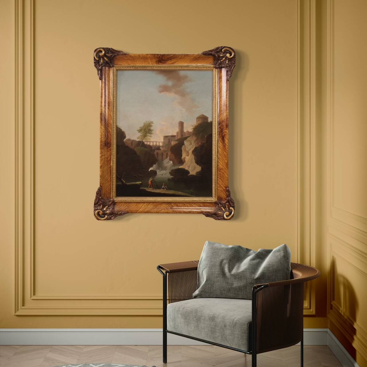 Great Italian landscape painting from 18th century