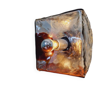 Plafonnier Mazzega en verre de Murano, 1960