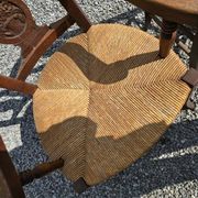 Fauteuil campagnard + chaise en chêne