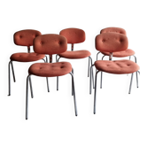 Set 5 chaises steelcase strafor