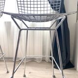Set of 2 Bertoia bar chairs, Knoll International