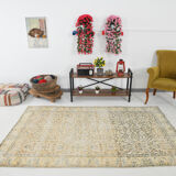 5x8 beige yellow tones turkish rug 247x152cm