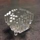 Pair of plexiglass candle holders from the 80s
