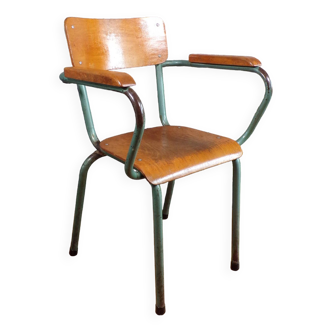 Ancien fauteuil de maître d'école Mullca