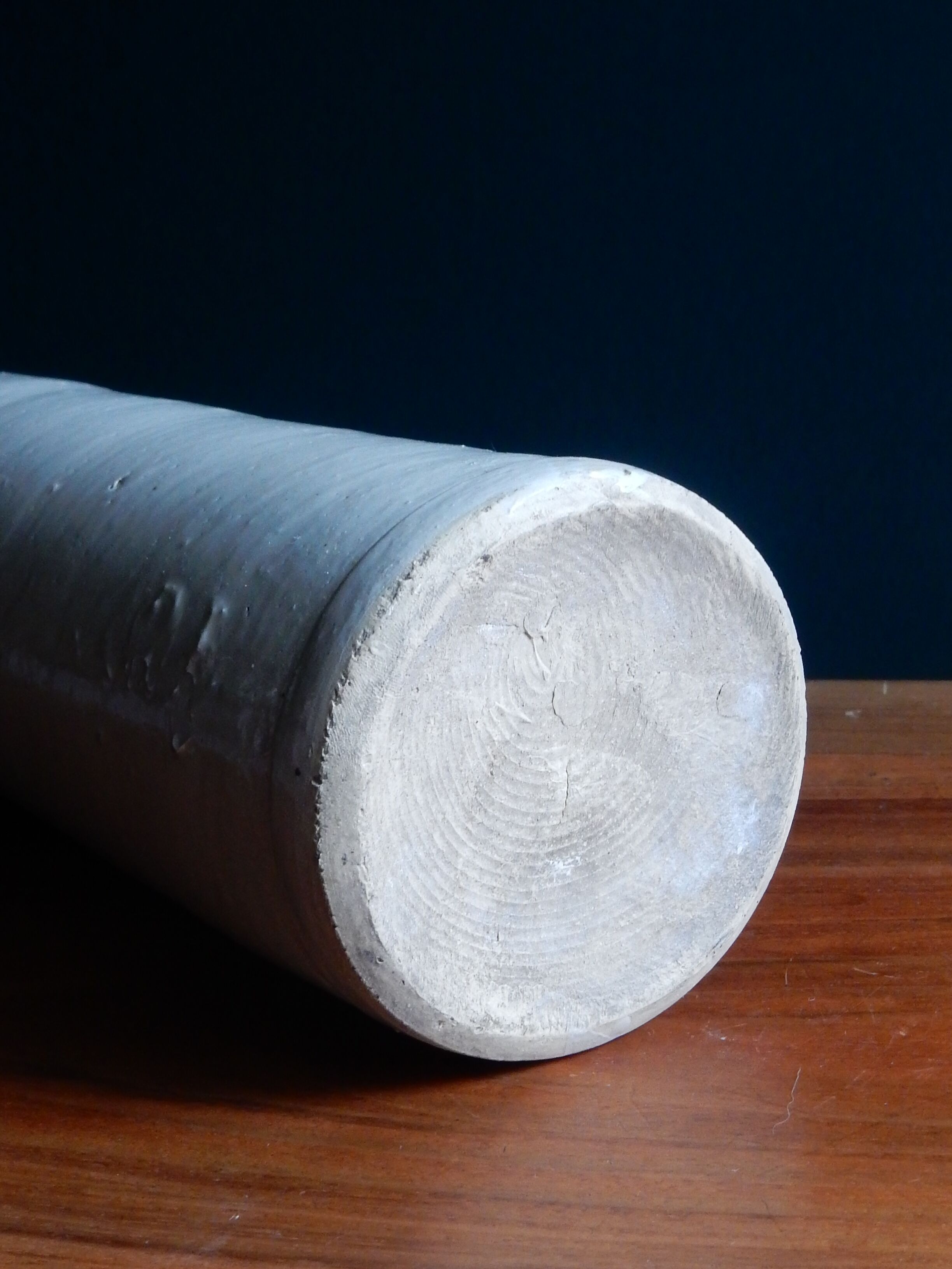 Enamelled grey sandstone bottle