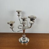Original silver-plated candlestick with twisted arm, 1980