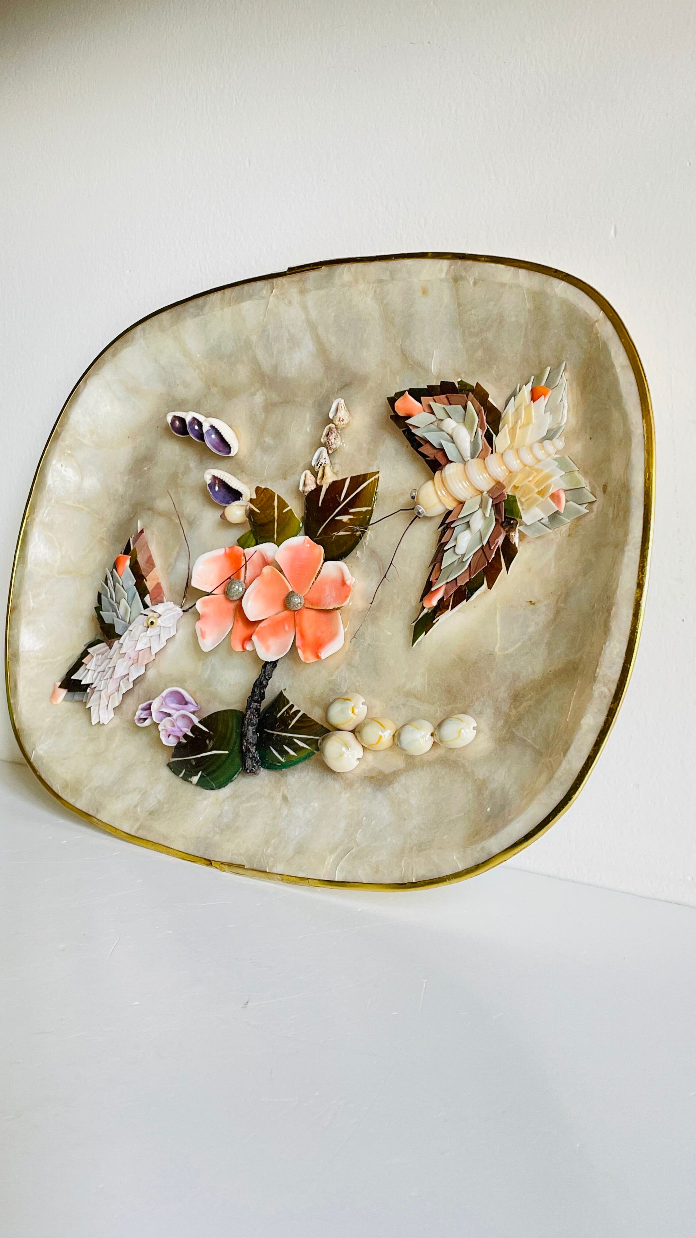 Decorative Shells Plateau Vintage