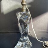 Important crystal lamp base stamped Baccarat