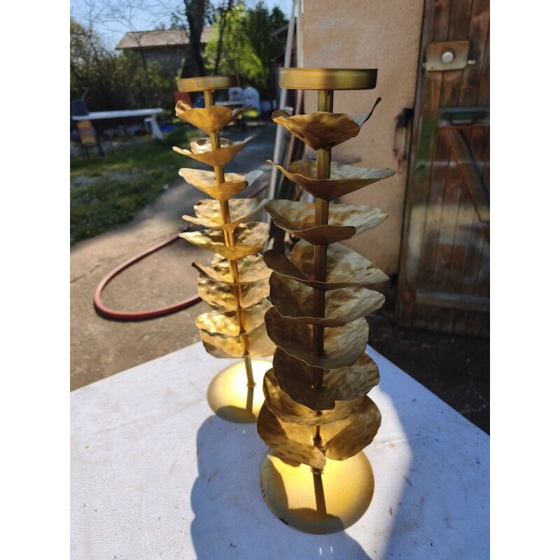 Vintage gold metal decor