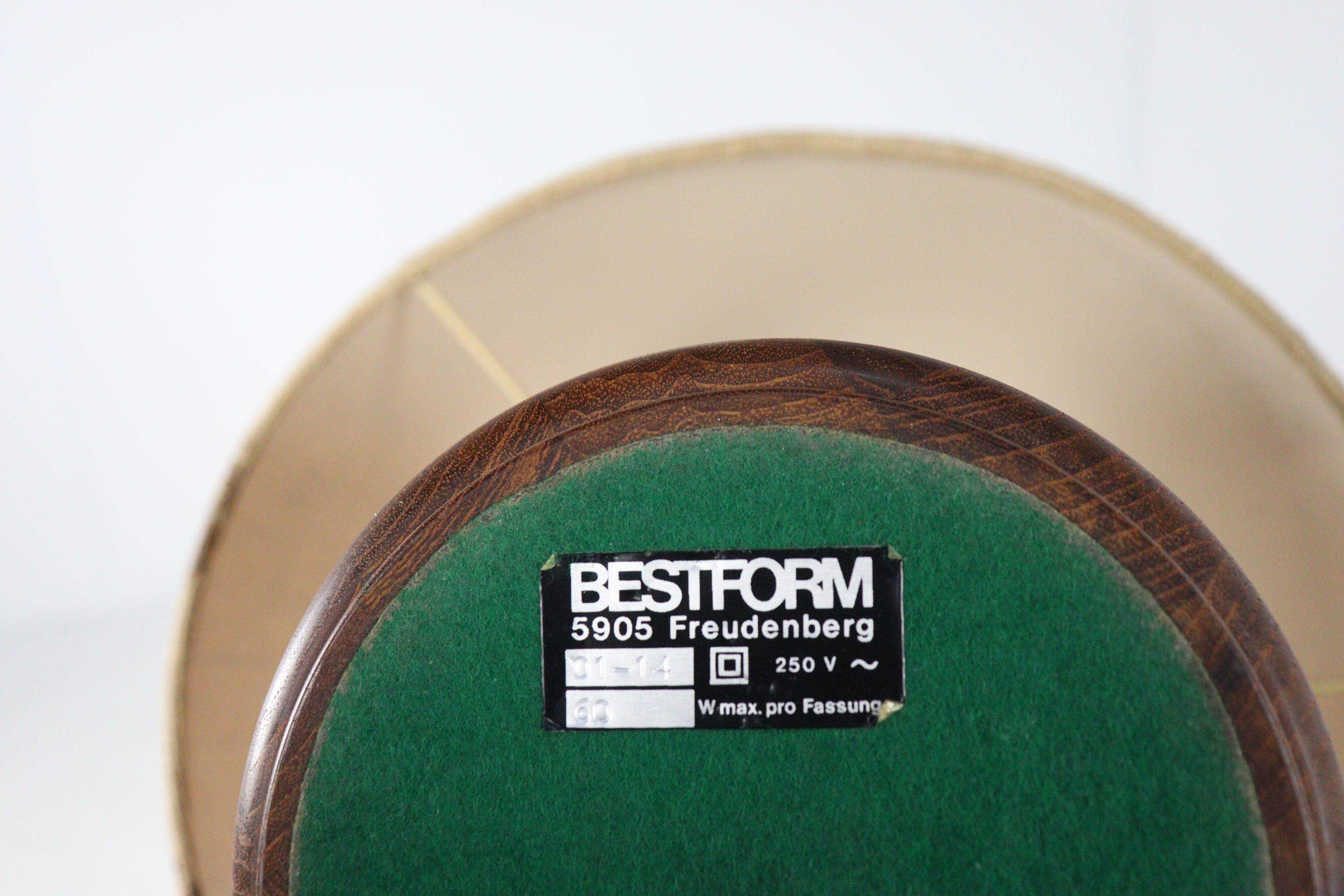 Bestform Freudenberg table lamp danish design teak