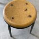 Vintage industrial stool in wood and metal