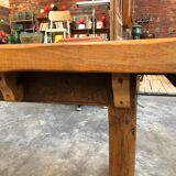 Old farm set massive Elm table