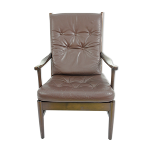 fauteuil en cuir 1970