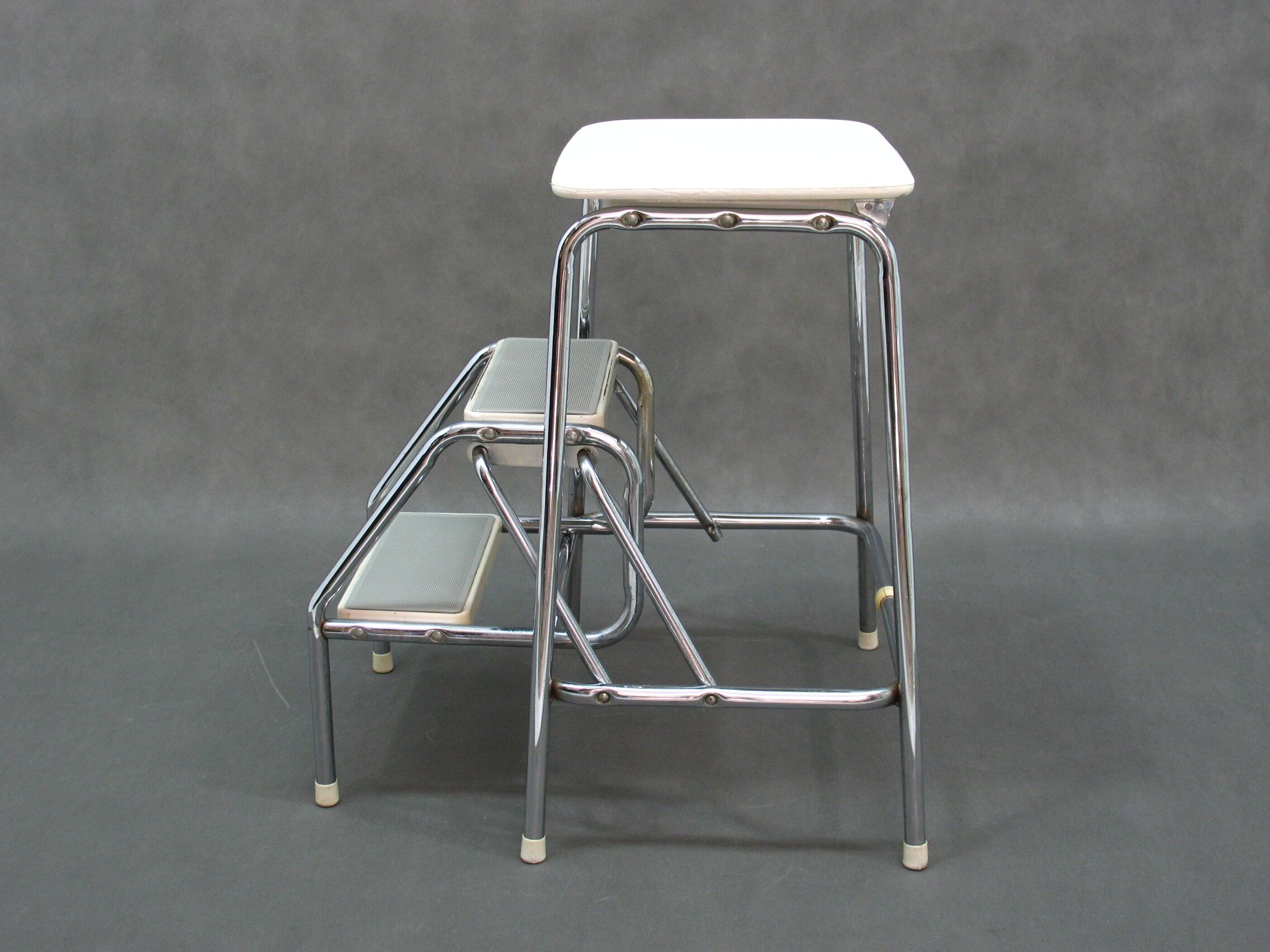 Vintage Metal Stool, 1980s