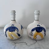 Pair of nautical-themed lamp bases