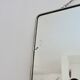 Antique barber's mirror with chain, art deco, 1940s-1950s