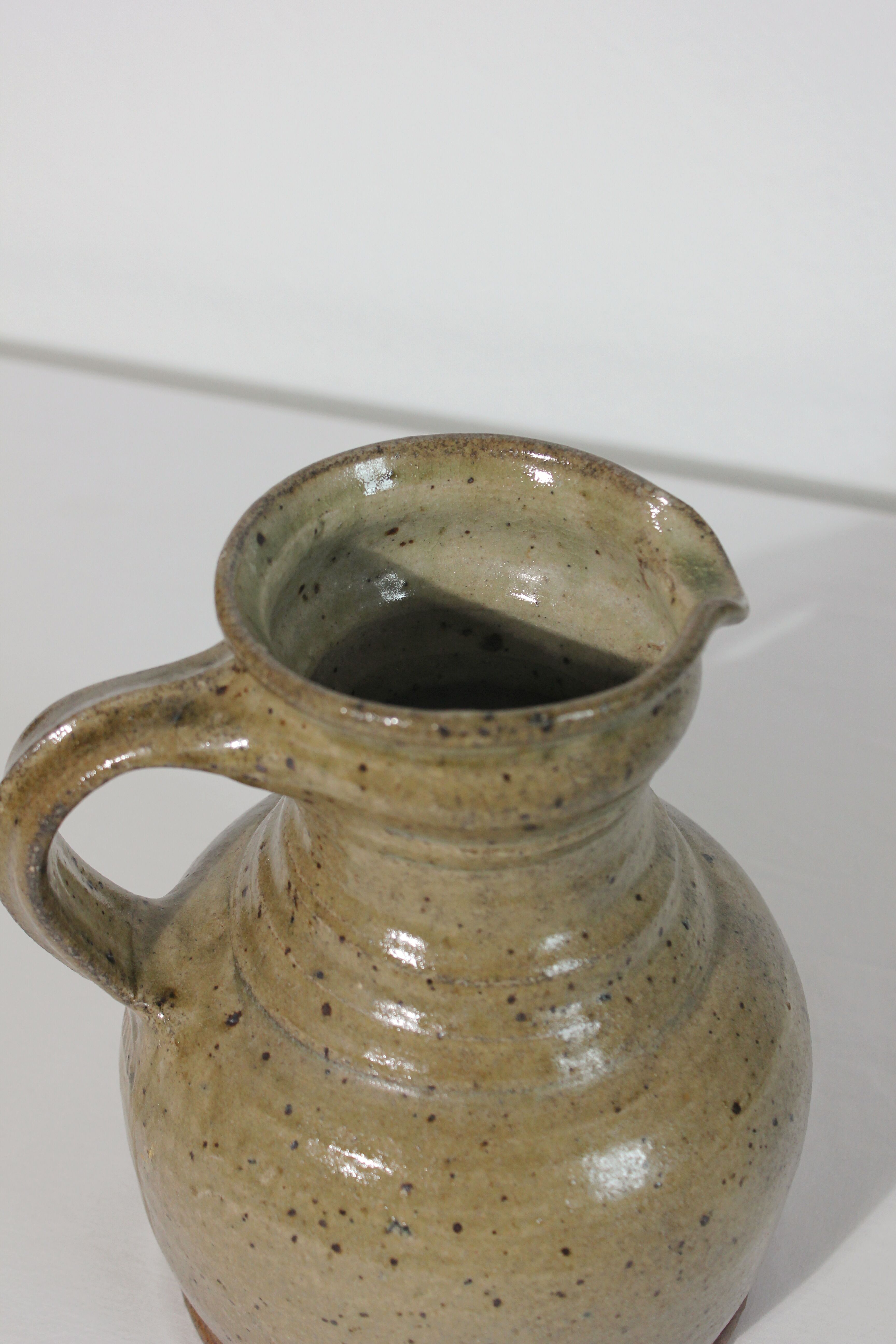Vintage handcrafted stoneware jug/pitcher