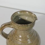 Vintage artisan pyrite stoneware pitcher jug