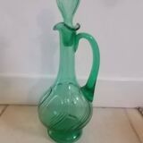 green glass carafe