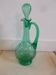 green glass carafe