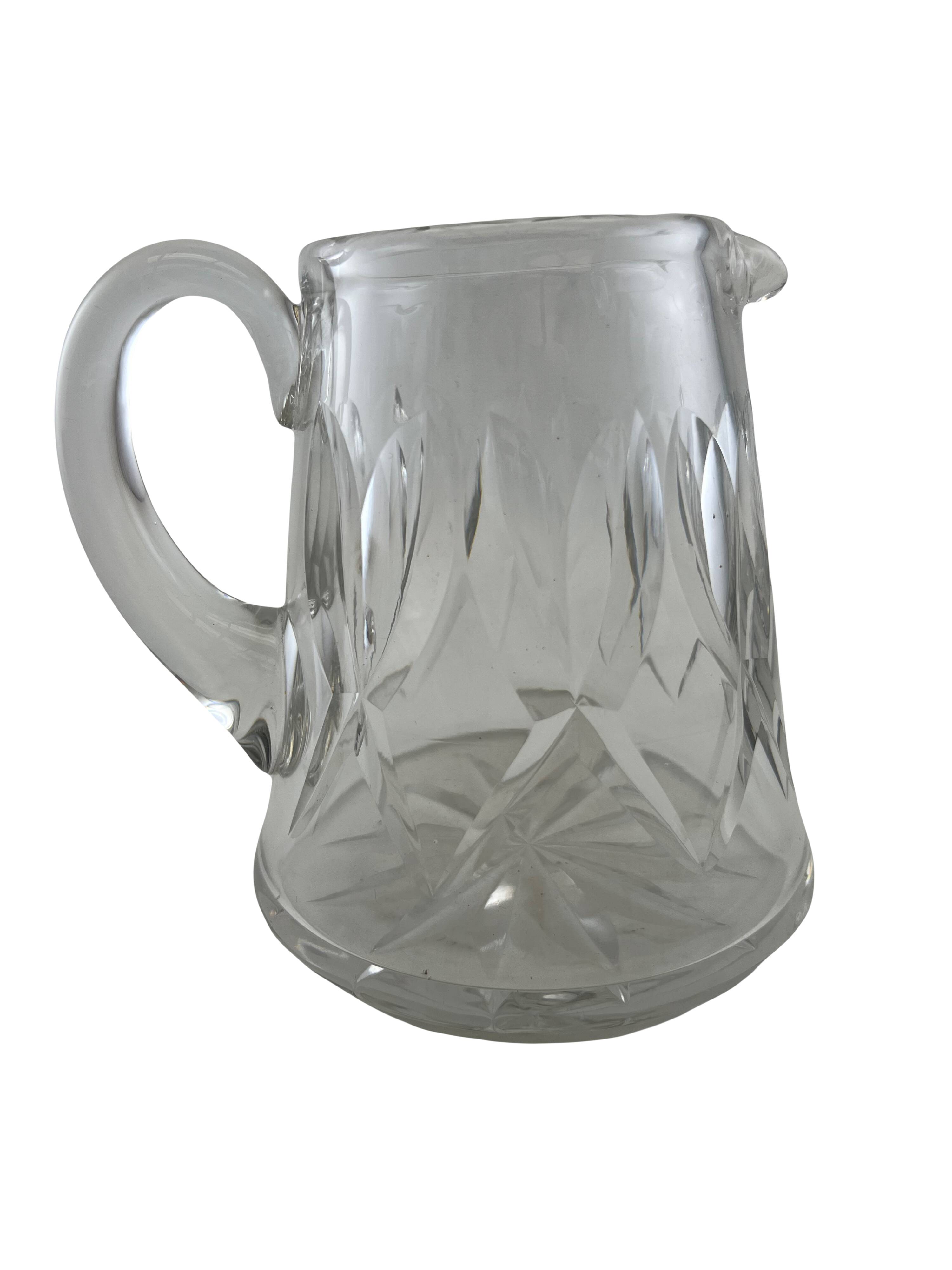 Saint Louis crystal pitcher carafe signed