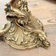 Art Nouveau torch lamp base in gilded bronze by Susse Frères & Robert.