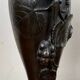 Paire de vases en bronze à patine noire