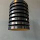 Vintage blue Danish mid-century pendant lamp
