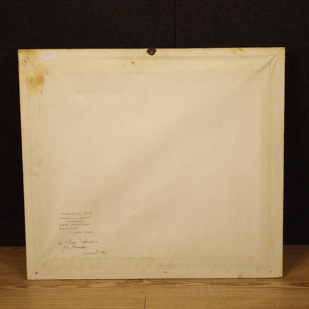 Signed Italian Landscape Painting From 20th Century