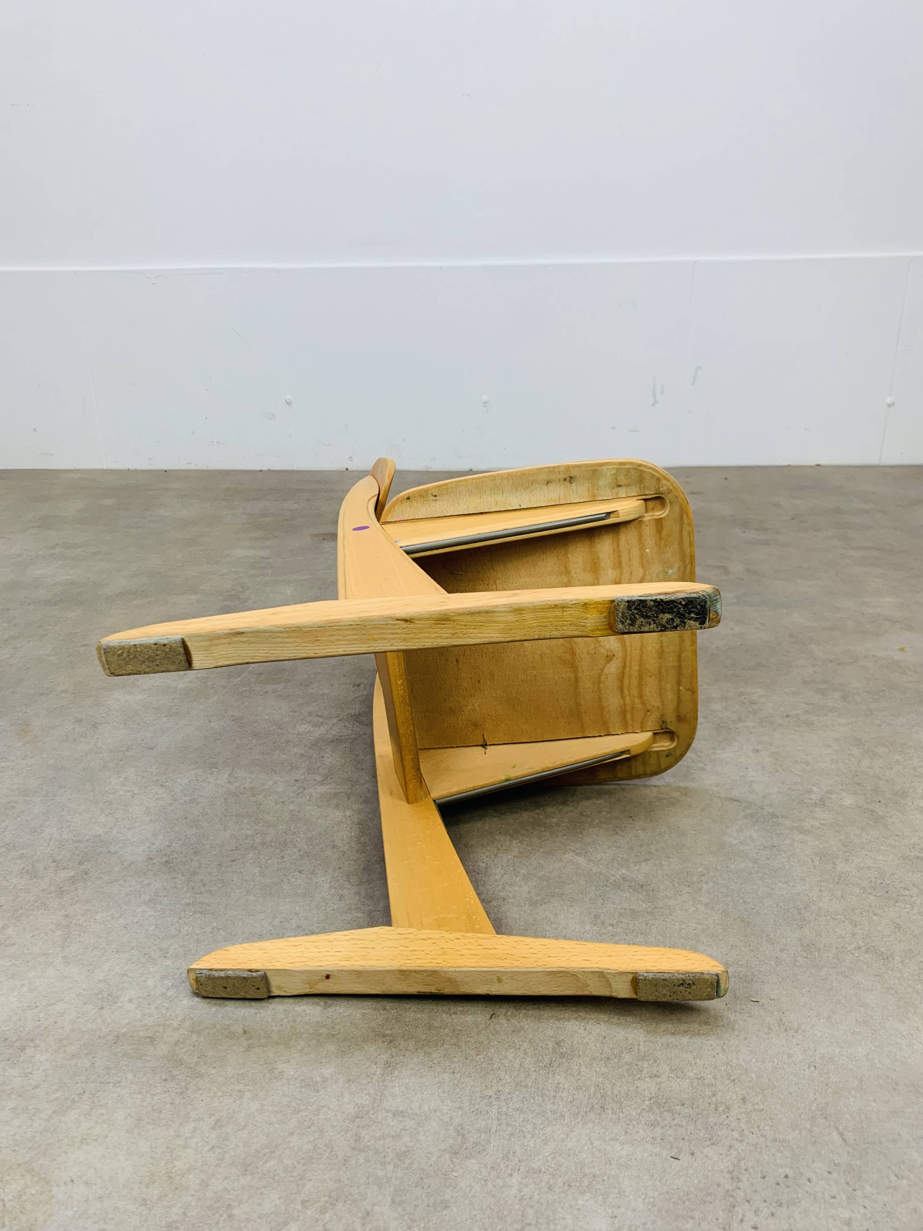 Casala children's chair from the 60s, wood, vintage