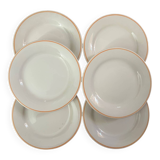 6 assiettes à dessert Gien