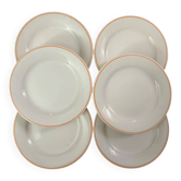 6 Gien dessert plates