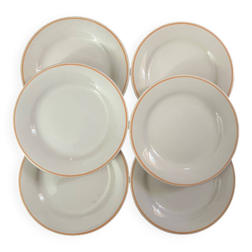 6 dessert plates Gien