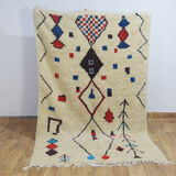Tapis berbère coloré 249 x 153 cm