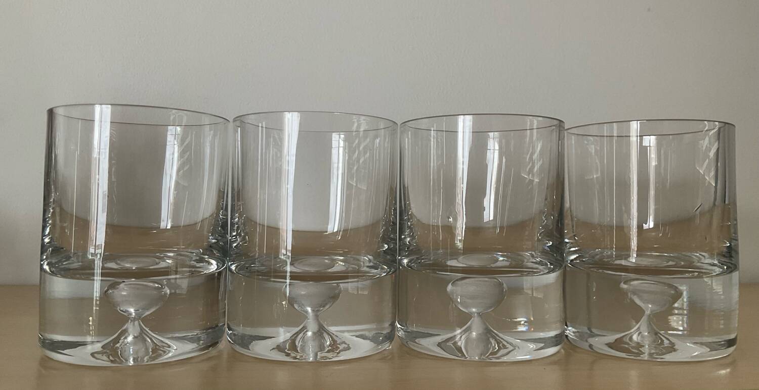 Set of 4 Kosta Boda glasses from the 70s