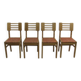 4x vintage dining chairs 1950s by Pierre Cruège